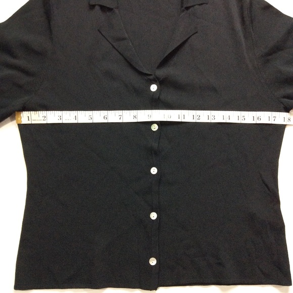 CAROLYN TAYLOR BLACK CARDIGAN - Picture 10 of 15